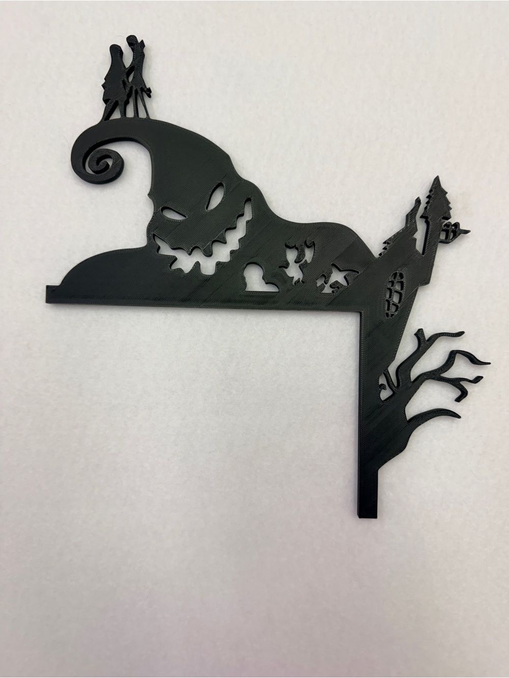 Black Halloween Spooky Corner Wall Decor